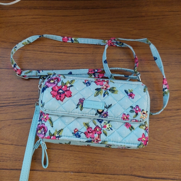 Vera Bradley Iconic XL Campus Backpack in the Water Bouquet pattern - Picture 8 of 11